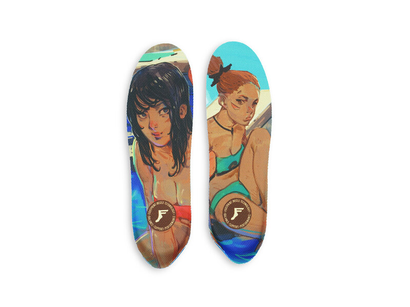 FP Insoles FP Heel Therapy Elite Fluid X Colours Collective Insoles -M3-8/W5-10