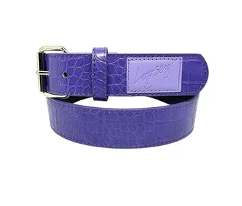 Loosey Croc Skin Belt - Purple