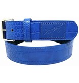Loosey Loosey Croc Skin Belt - Blue Loosey Loosey Croc Skin Belt - Blue