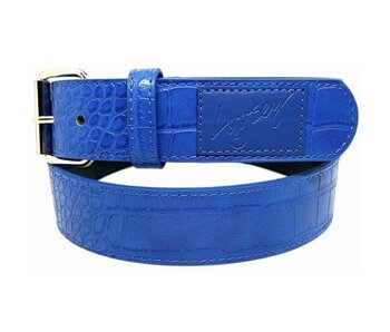 Loosey Croc Skin Belt - Blue