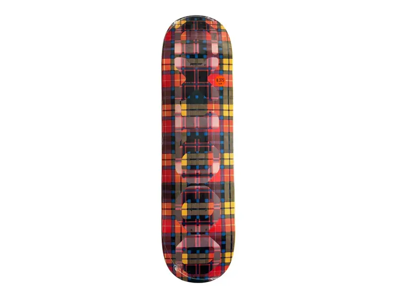GX1000 GX1000 OG Logo Tartan Orange Deck - 8.375