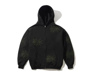 Butter Roach Zip-Thru Hoodie - Black L