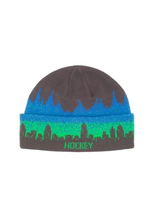 Hockey Lights Out Beanie - Grey