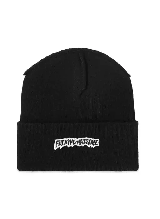 FA Little Stamp Embroidered Beanie - Black