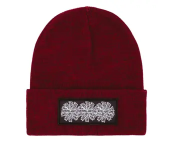 FA Three Spiral Edge Beanie - Burgundy