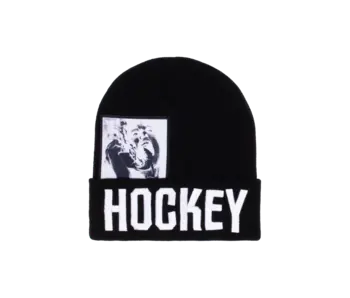 Hockey Serious Warning Beanie - Black