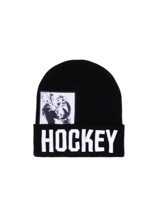 Hockey Serious Warning Beanie - Black