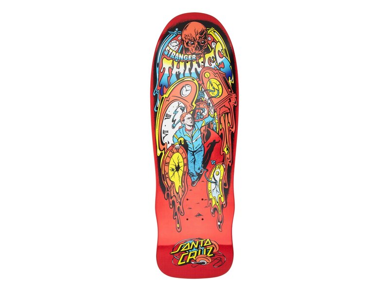 Santa Cruz Santa Cruz Stranger Things Grabke Max Melting Clock Deck - 9.7