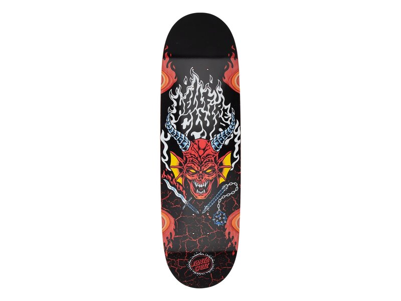 Santa Cruz Santa Cruz Stranger Things Hellfire Club Flames Deck - 9.0