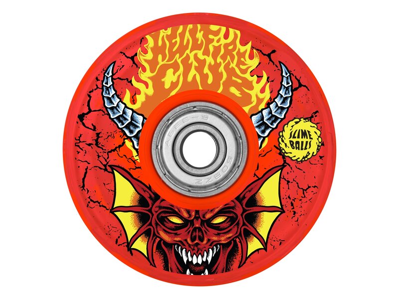 Slime Balls Slime Balls Stranger Things Hellfire Club Light Ups OG Slime Red 78a Wheels - 66mm