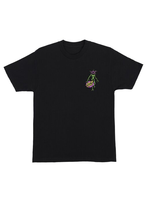 Santa Cruz Stranger Things Demogorgon Dot Heavyweight Black Shirt -
