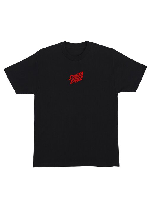 Santa Cruz Stranger Things Screaming Lights Heavyweight Black Shirt -