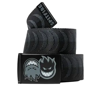 Spitfire Eternal Crescent Jacquard Belt - Charcoal/Black