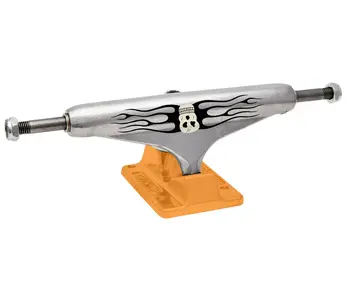 Independent Stage 11 Berle Skull Silver Orange Truck
