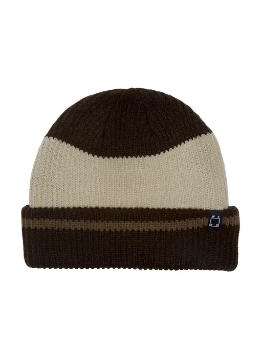 WKND Stripe Beanie - Brown