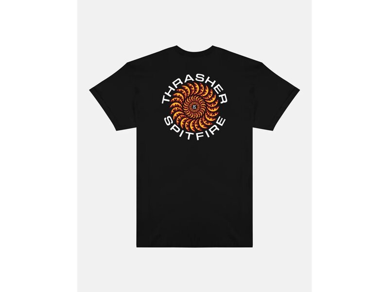 Thrasher Thrasher x Spitfire Classic Swirl Black Shirt -