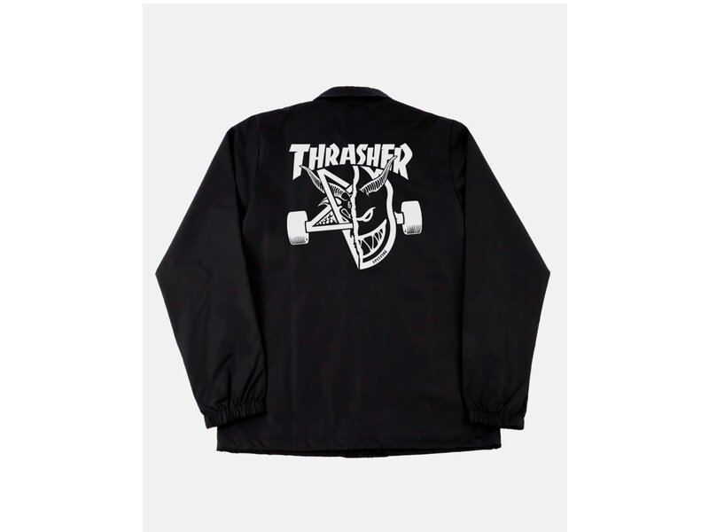 Thrasher Thrasher x Spitfire Thrash & Burn Black Coach Jacket -