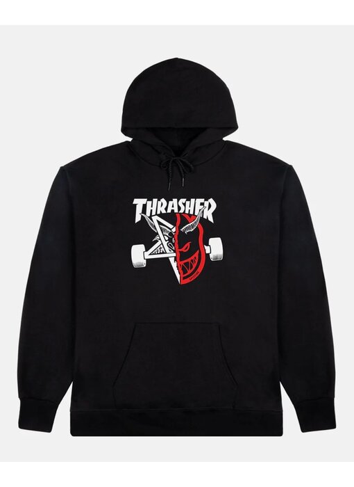 Thrasher x Spitfire Thrash & Burn Black Hoodie -