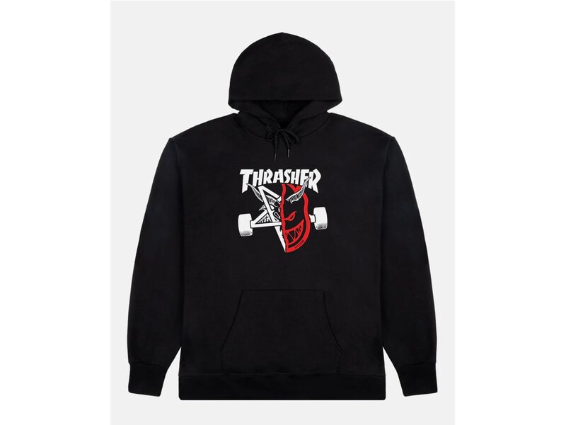 Thrasher Thrasher x Spitfire Thrash & Burn Black Hoodie -