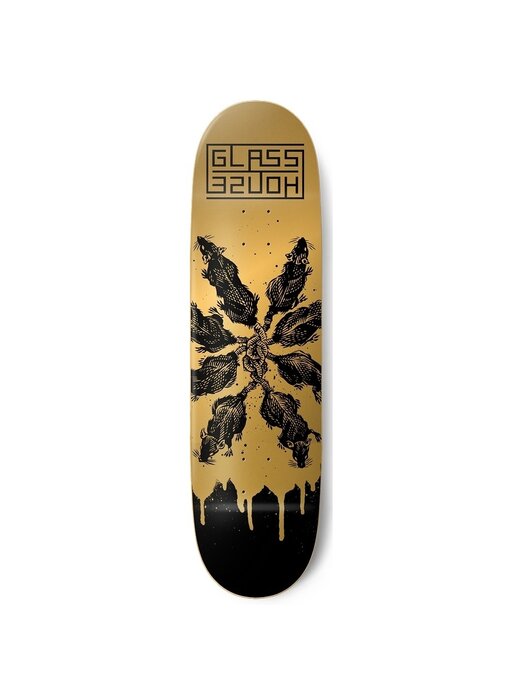 Glass House Rats Gold/Black Deck - 8.5