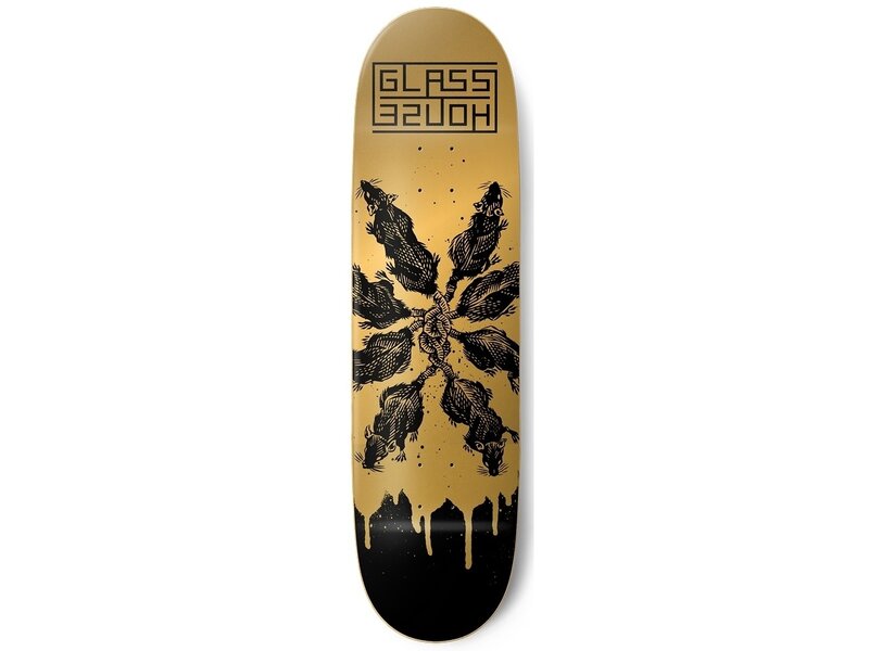 Glass House Glass House Rats Gold/Black Deck - 8.5