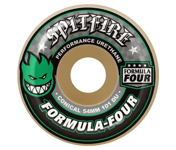 Spitfire F4 101D Conical Grn Print Wheels - 53mm