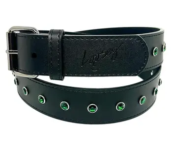 Loosey Black Rhinestone Belt - Black