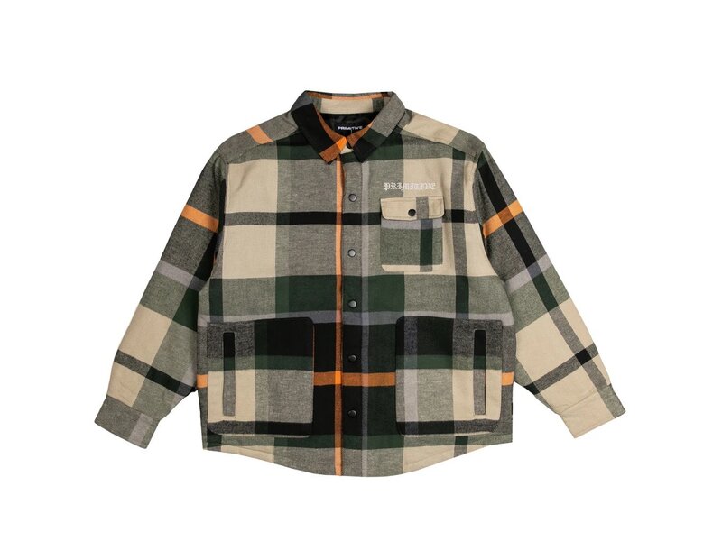 Primitive Primitive Circuit Flannel Khaki Jacket -