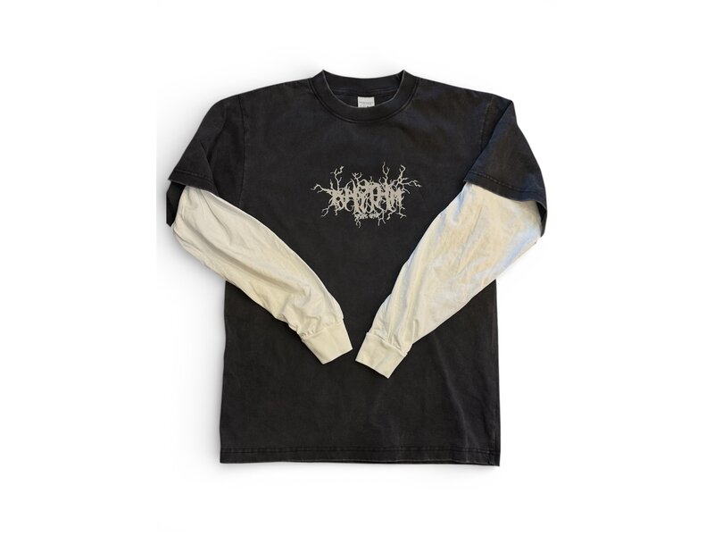 Rhythm Skateshop Rhythm Vintage Black/White Long-sleeve Shirt -