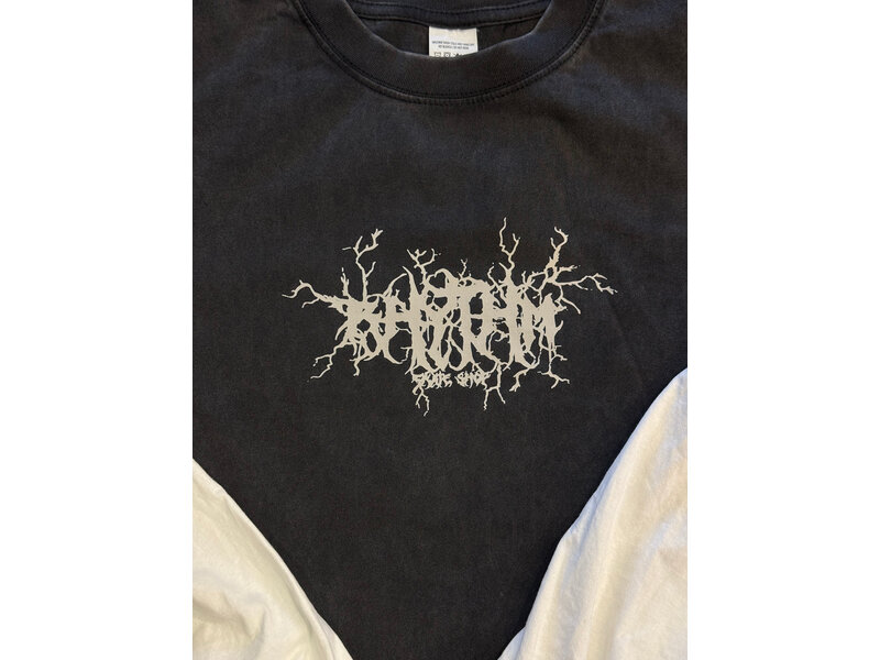 Rhythm Skateshop Rhythm Vintage Black/White Long-sleeve Shirt -