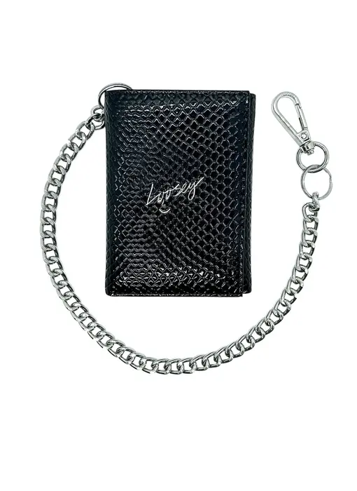 Loosey Metallic Wallet - Black
