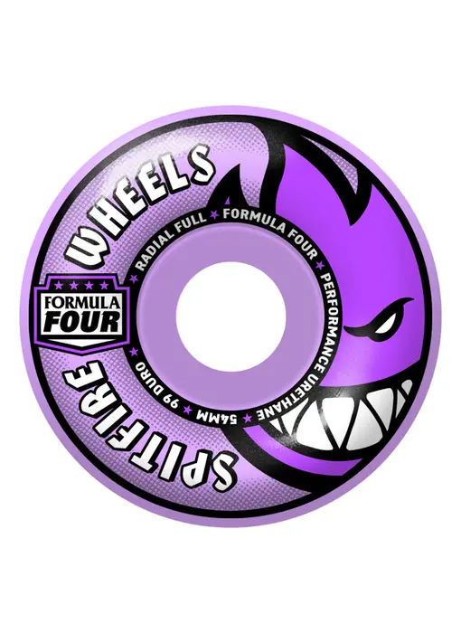 Spitfire F4 99D Radial Full Purple Wheels