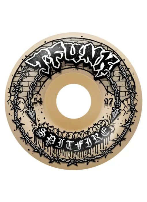 Spitfire F4 97D T-Funk Raw RF Wheels
