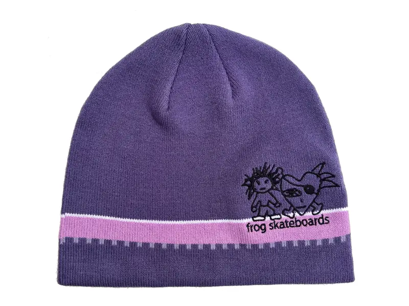 Frog Frog Pirate Beanie - Purple