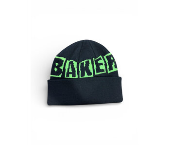 Baker Logo Beanie - Black/Green