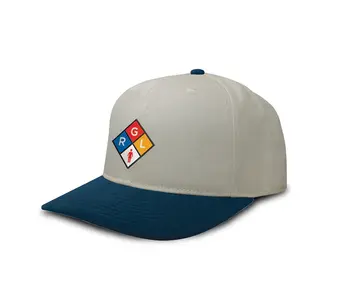 Girl Caution 2 Tone Hat - Sand/Navy