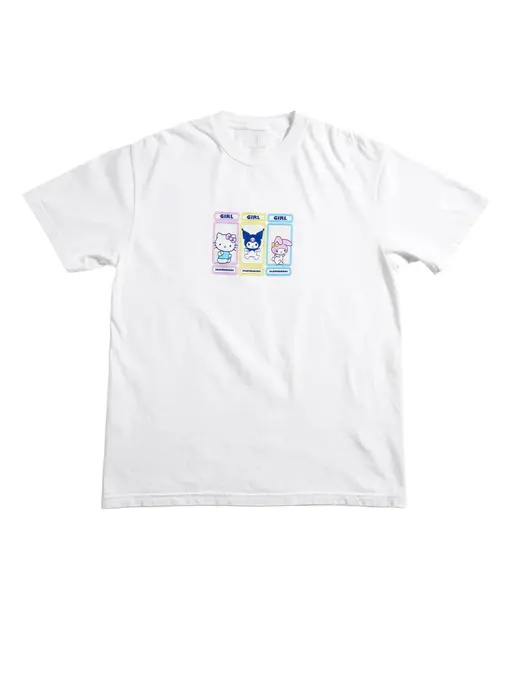 Girl Sanrio Rainbow Triple OG Tee