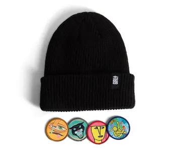 Girl Legend Head Patch Beanie - Black