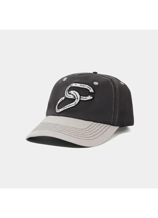 Cash Only Chain 5 Panel Cap - Charcoal/Grey