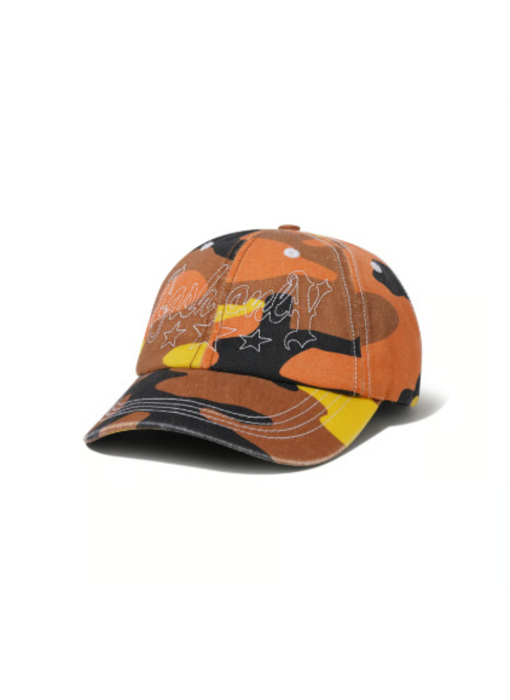 Cash Only Strip 6 Panel Cap - Fall Camo