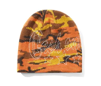 Cash Only Strip Skully Beanie - Fall Camo