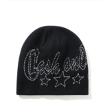 Cash Only Cash Only Strip Skully Beanie - Black