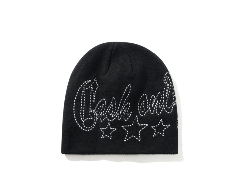 Cash Only Cash Only Strip Skully Beanie - Black