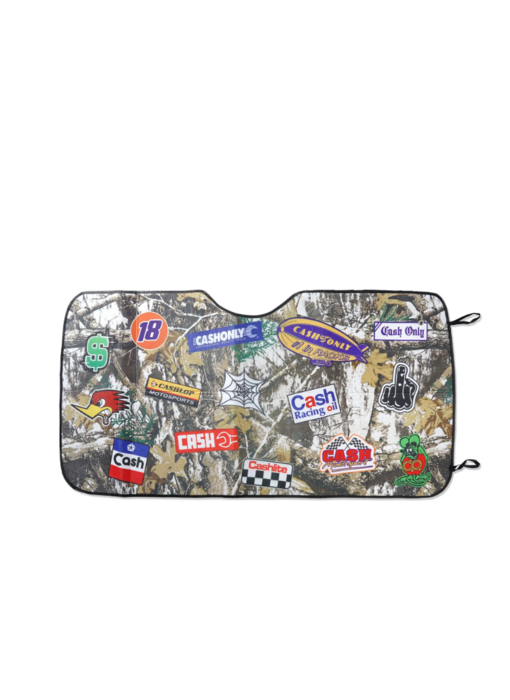Cash Only Car Sunshade - Multi