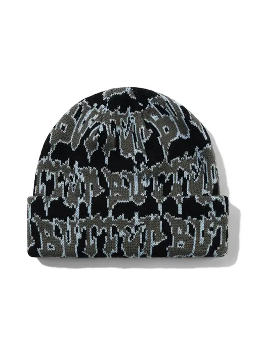 Butter Goods Throw Beanie - Black/Grey