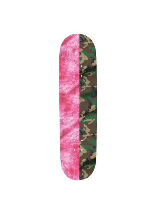 Violet Pink Fur And Camo Deck - 8.5