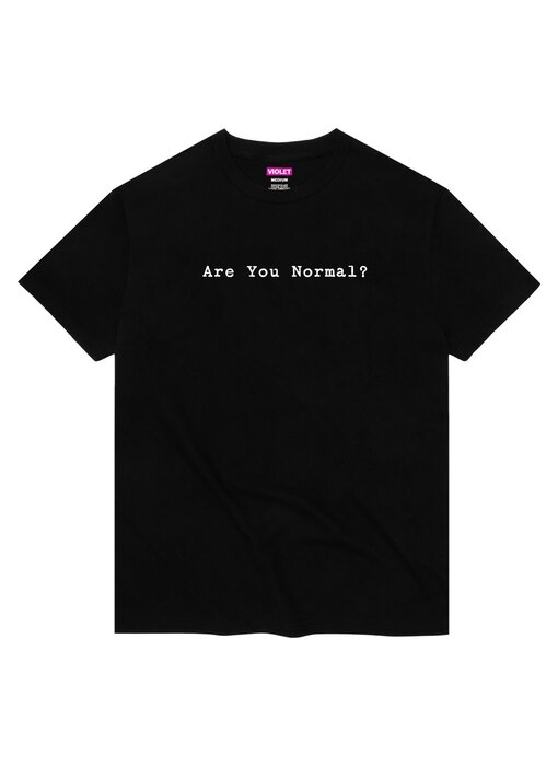 Violet Are You Normal? Black Shirt -