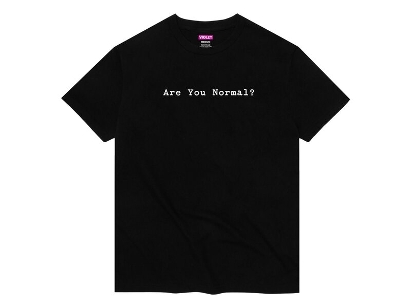 violet Violet Are You Normal? Black Shirt -