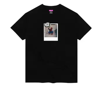 Violet Spiderman Polaroid Tee - Black