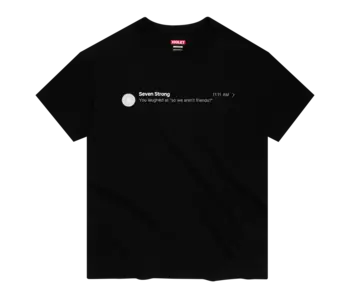 Violet "So We Aren't Friends?" Tee - black